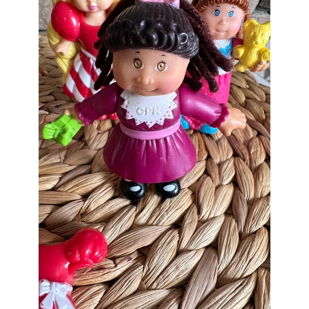 Vintage Cabbage Patch Kids PVC Mini Figures Lot 6 Dolls Angel Holiday